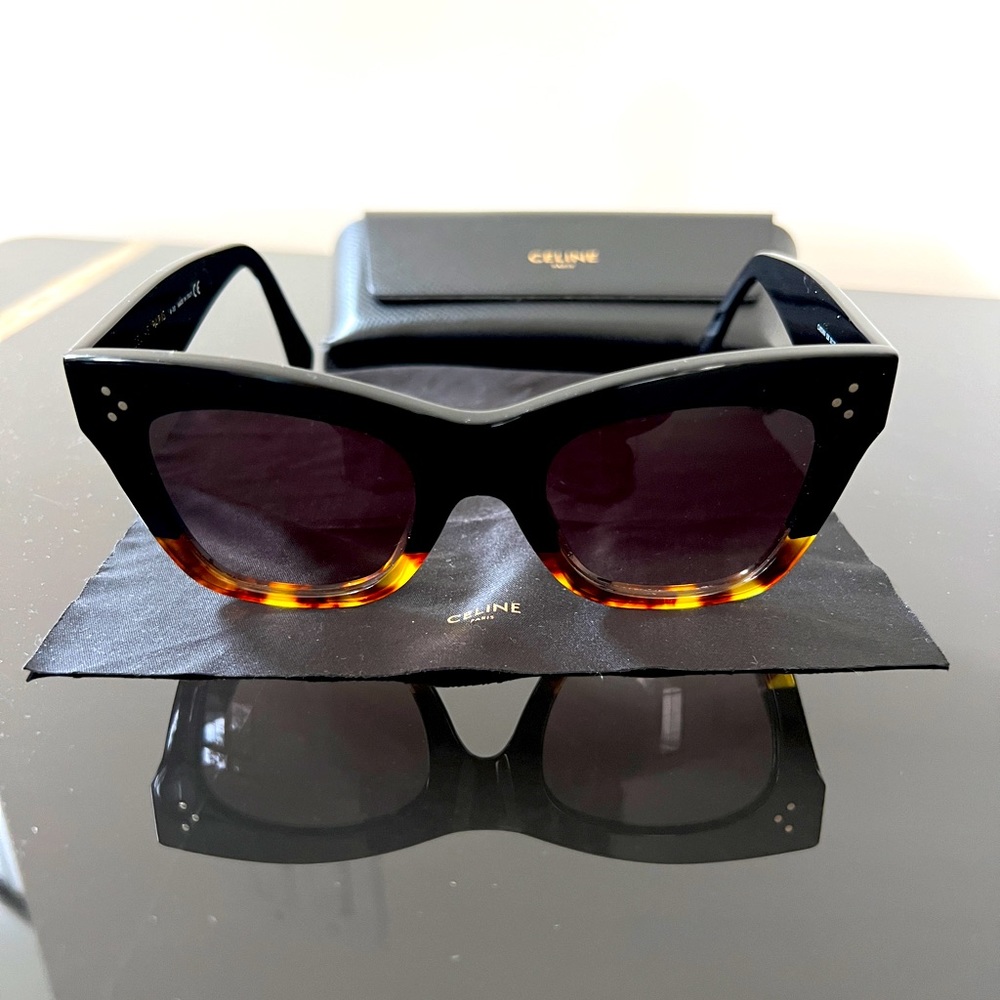 CELINE CAT EYE SUNGLASSES WITH ACETATE FRAMES